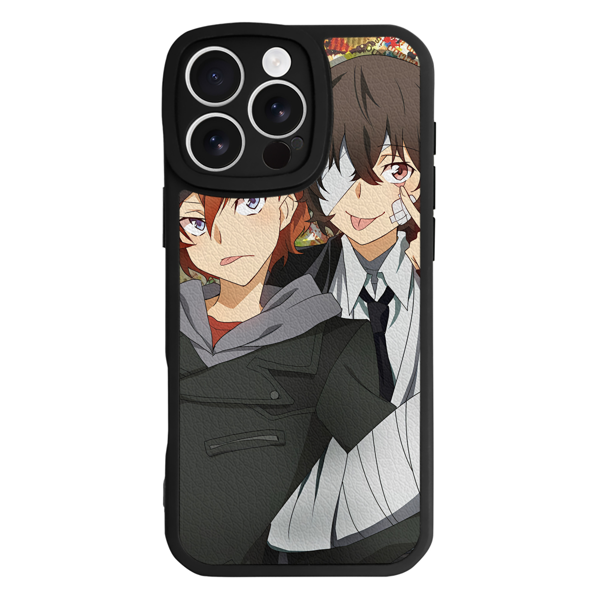 （画像用） 文豪ストレイドッグス Bungo Stray Dogs 【iPhone 16シリーズ対応】シリコンスマホケース（レザー調） 材質：シリコン